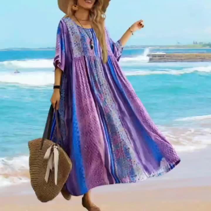 Madeleine - Plus Size Boho Maxi Dress