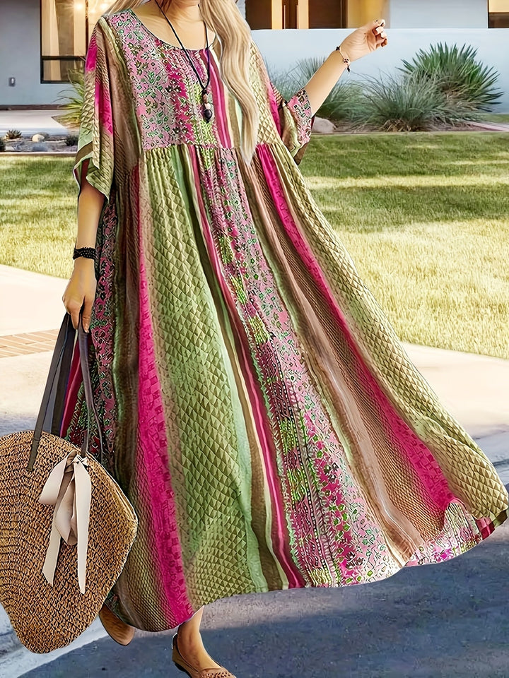 Madeleine - Plus Size Boho Maxi Dress