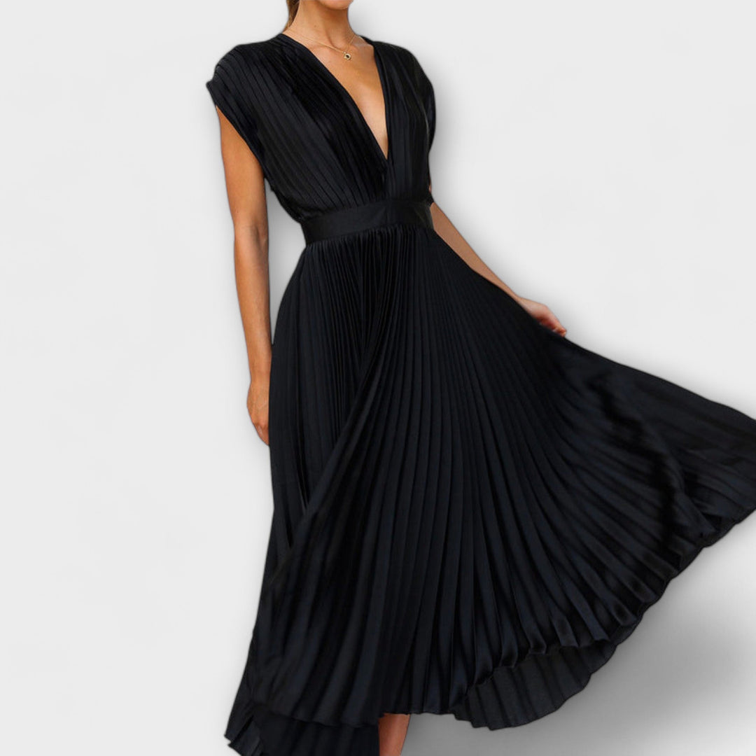 Dress with V-Neck