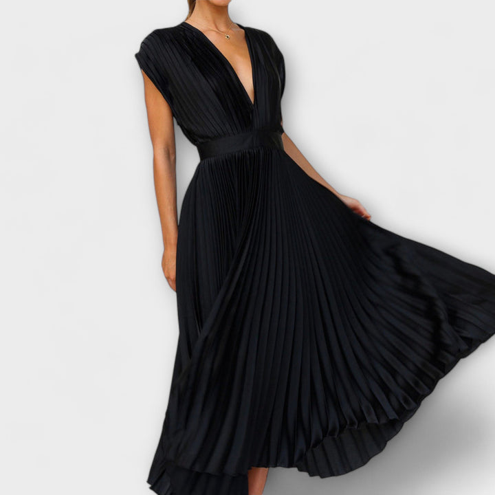 Dress with V-Neck