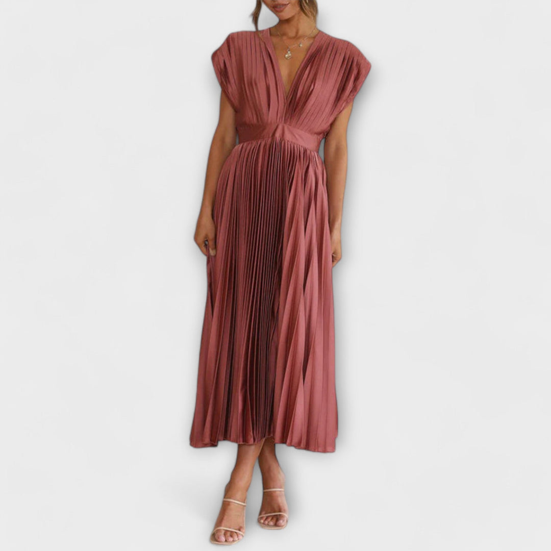 Dress with V-Neck