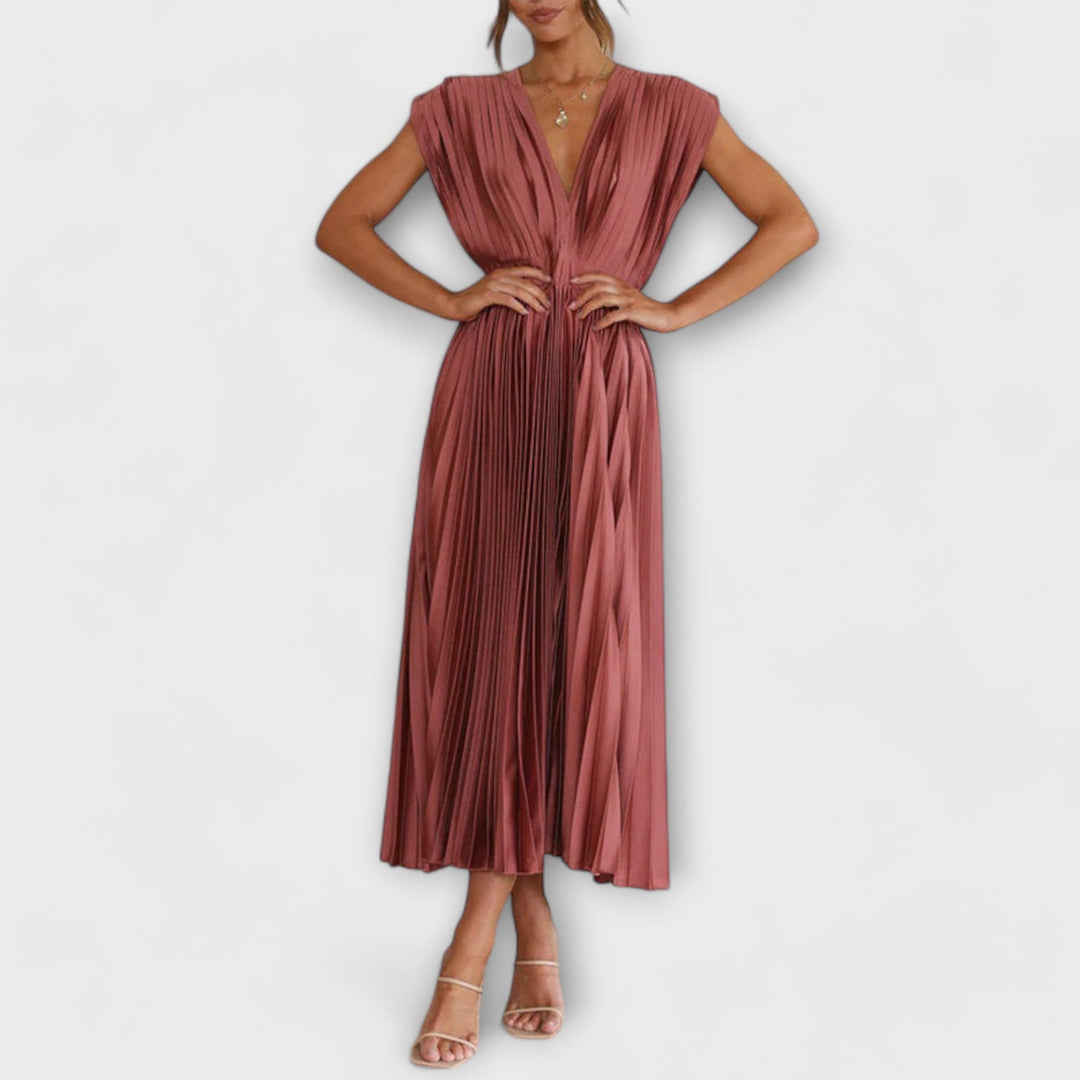 Dress with V-Neck