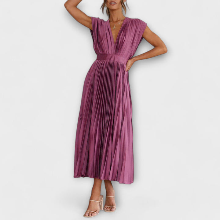 Dress with V-Neck