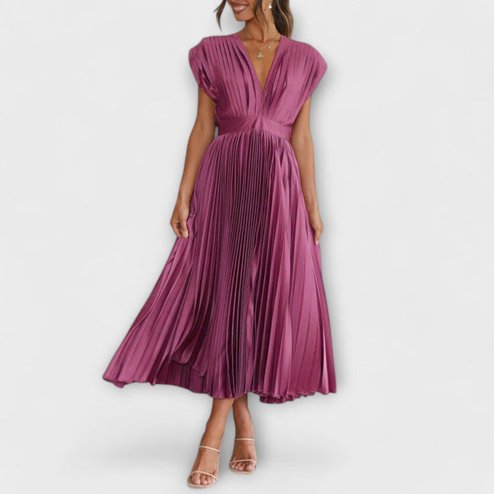 Dress with V-Neck
