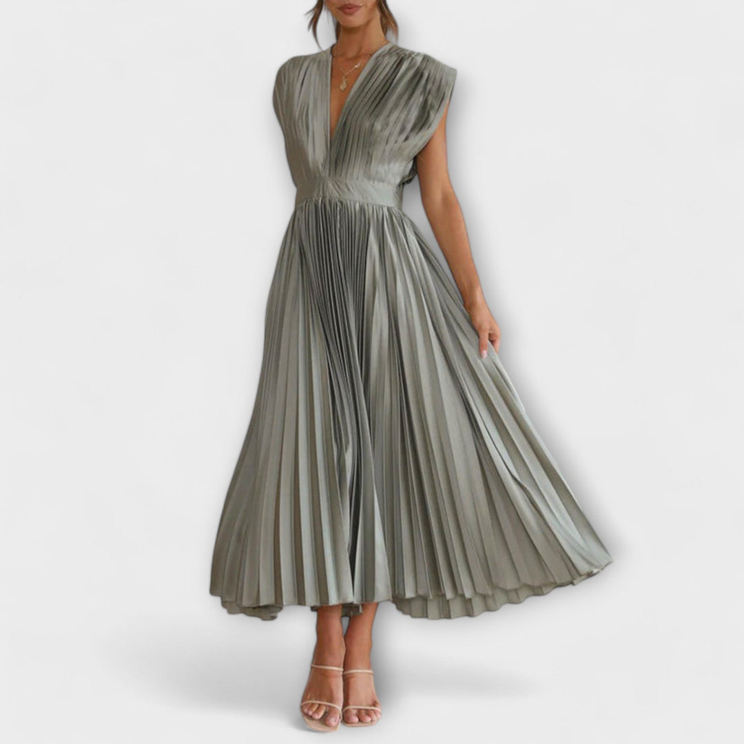 Dress with V-Neck