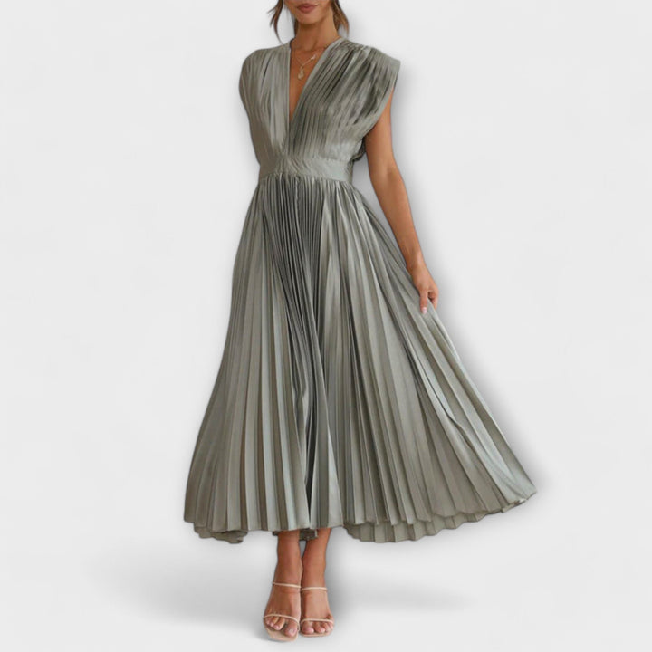 Dress with V-Neck