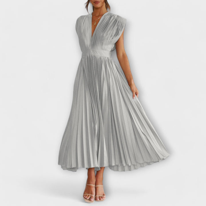 Dress with V-Neck