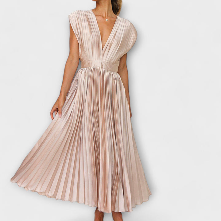 Dress with V-Neck
