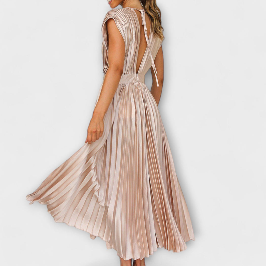 Dress with V-Neck