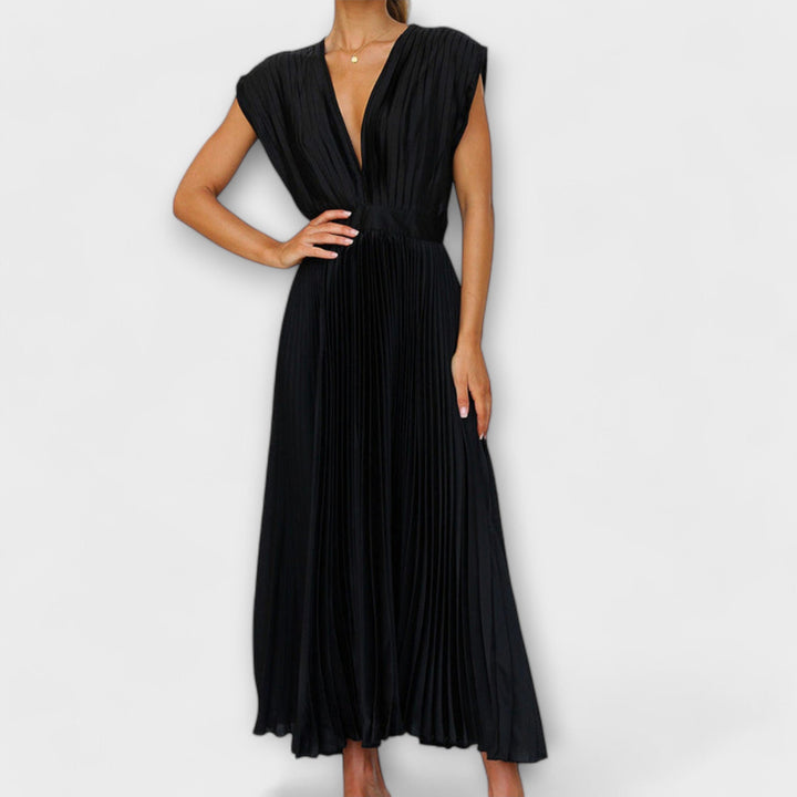 Dress with V-Neck