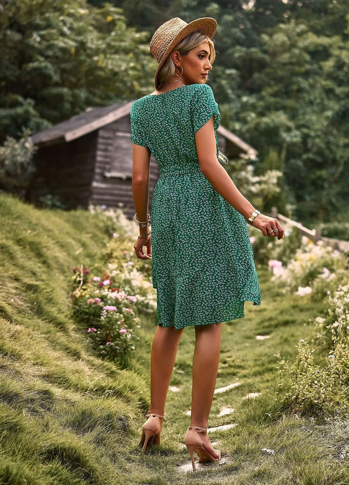 Scarlett™ - Casual Pleated Floral Dress
