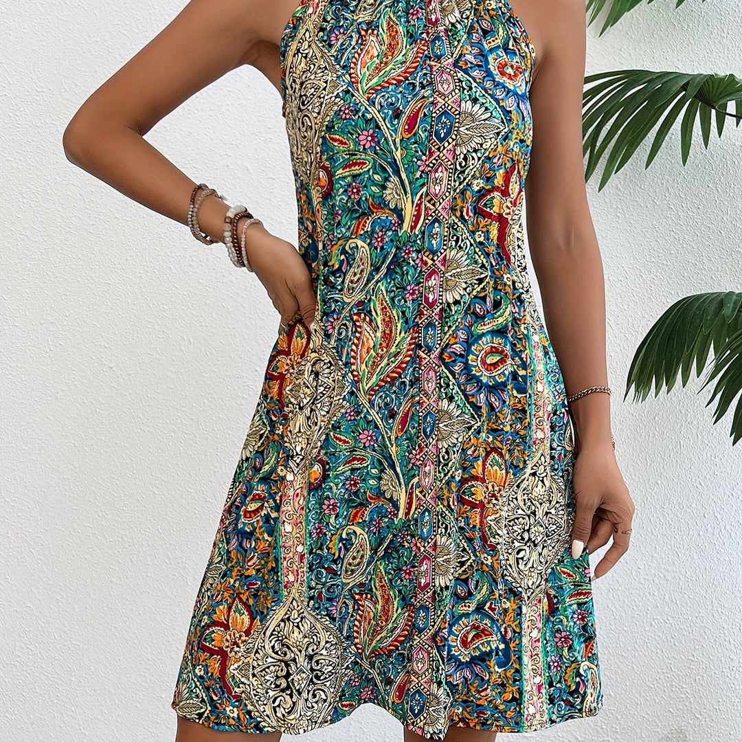 Zoe™ - Elegant Halterneck Dress