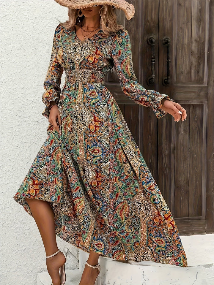 Mekha - Long Sleeve Floral Dress
