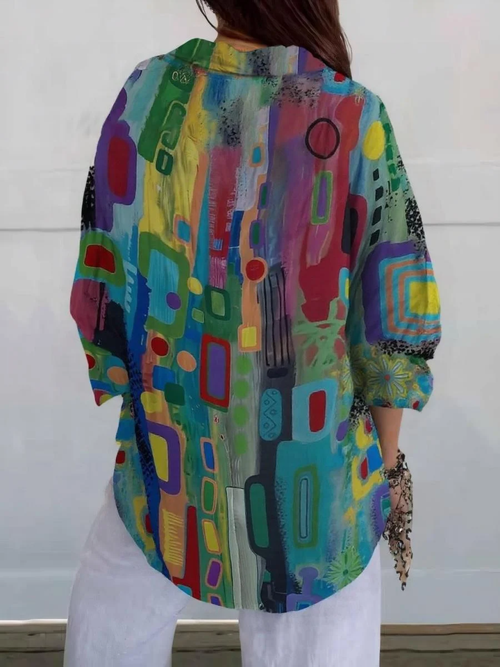 Ella - Chic Collared Long Sleeve Shirt