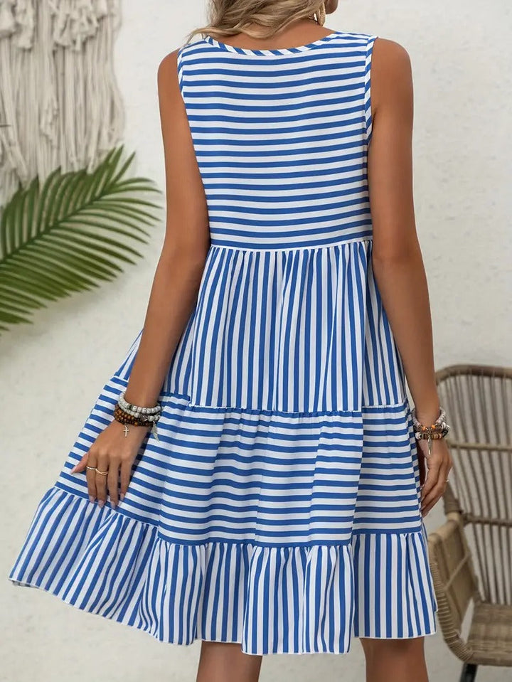 Lauren™ | Sleeveless Striped Sundress