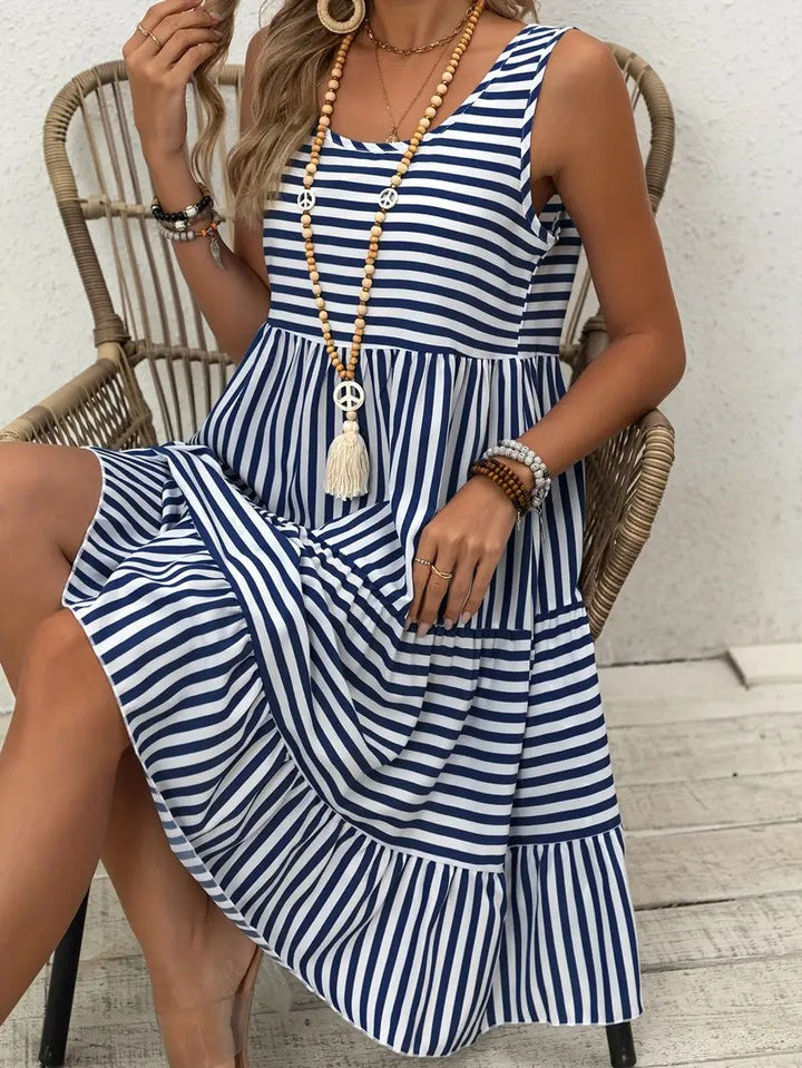 Lauren™ | Sleeveless Striped Sundress