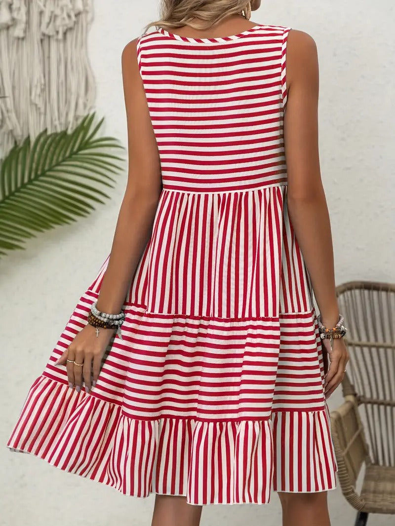 Lauren™ | Sleeveless Striped Sundress