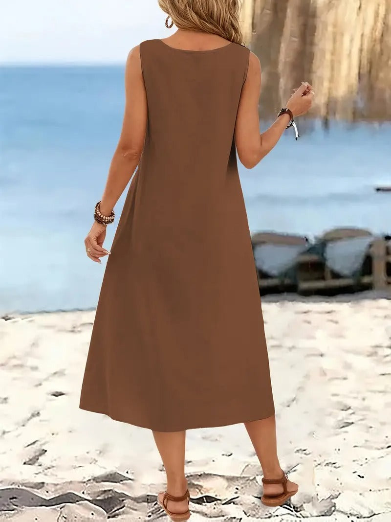 Olivia™ | Sleeveless Beach Dress