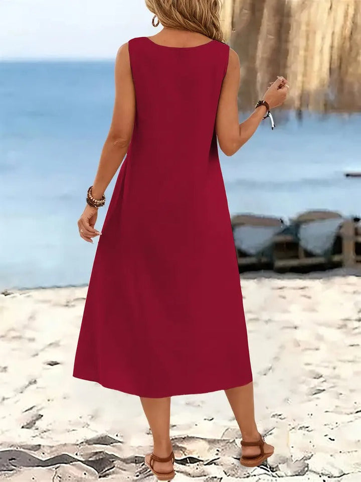 Olivia™ | Sleeveless Beach Dress
