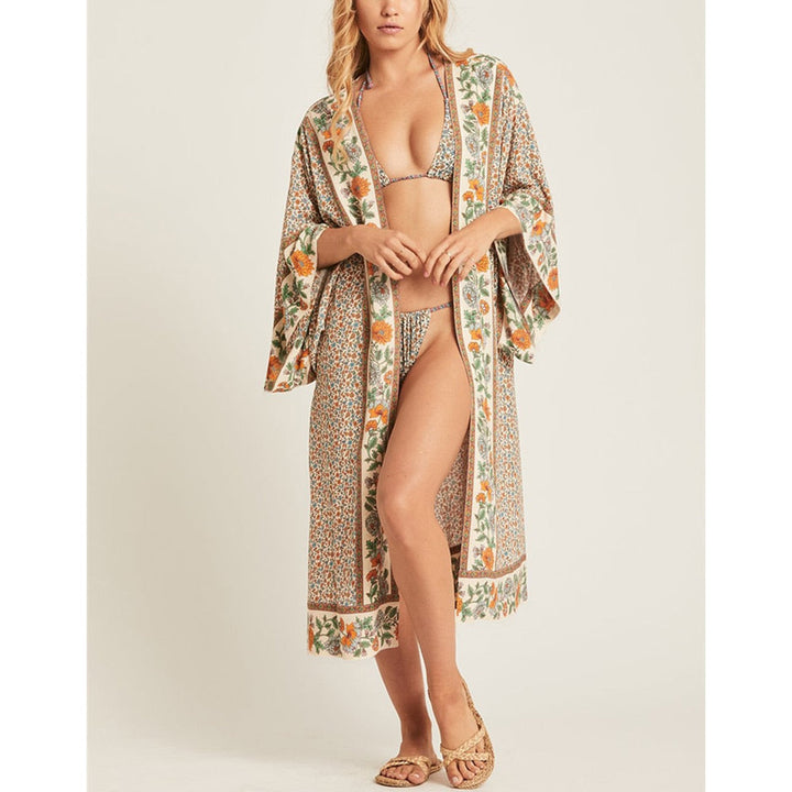Long Kimono Bikini Cover-up