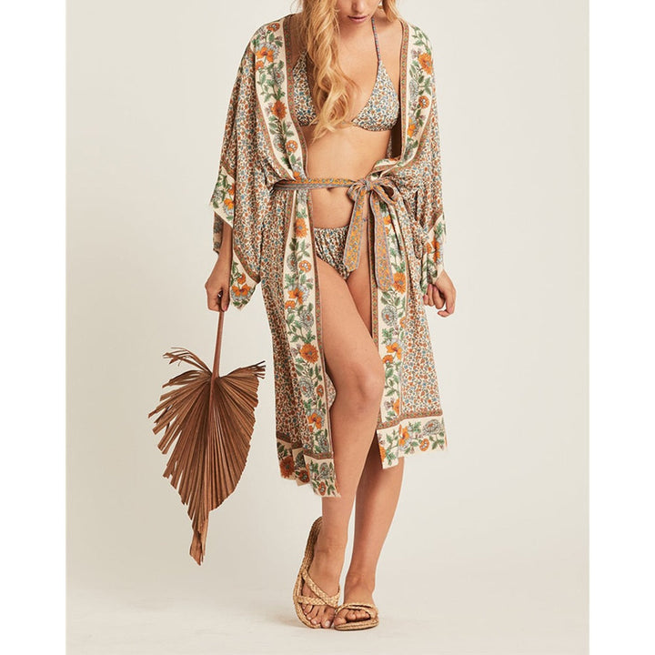 Long Kimono Bikini Cover-up