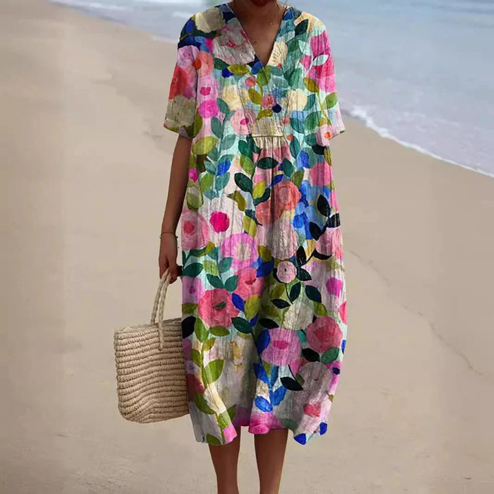 Tilda – Elegant Summer Dress with Floral Patterns