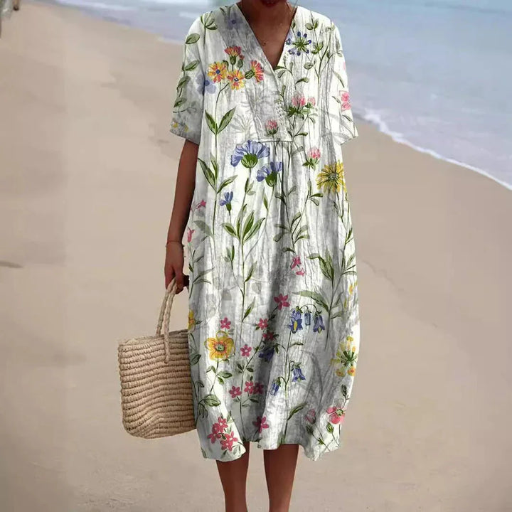 Tilda – Elegant Summer Dress with Floral Patterns