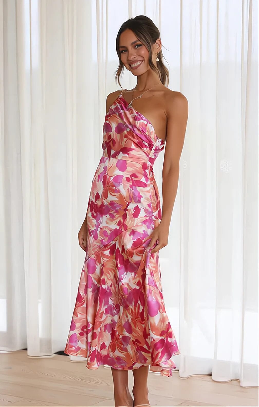 Triana - Long Printed Dress